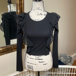 Forever 21 Ruffle Crop Top